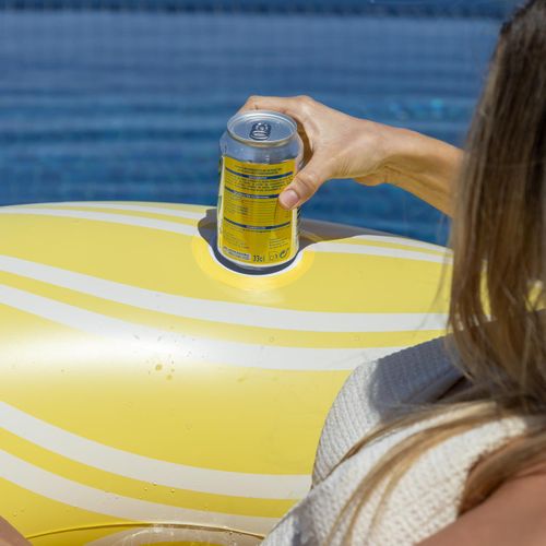 Bouée Piscine Geante Pvc Jaune