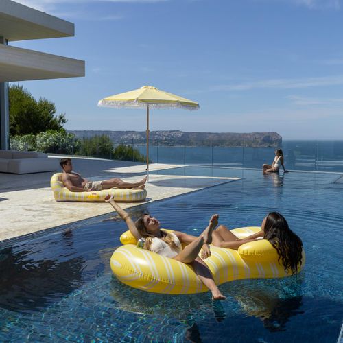 Bouée Piscine Geante Pvc Jaune