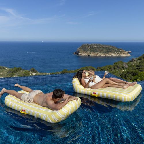 Matelas Gonflable Piscine Pvc Jaune