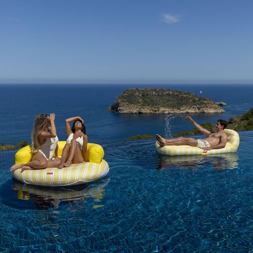 Matelas Gonflable Piscine Pvc Jaune