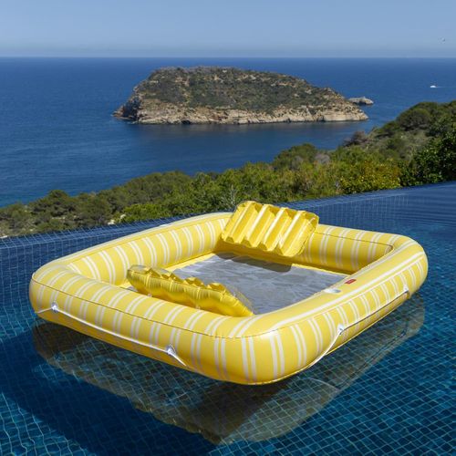 Hamac Gonflable Geante Pvc Jaune