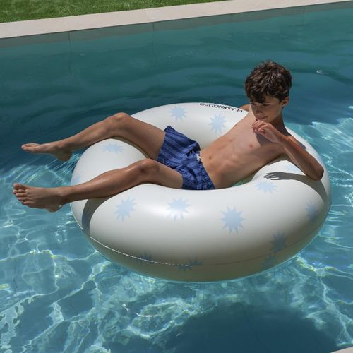 Bouée Piscine Geante Pvc Beige