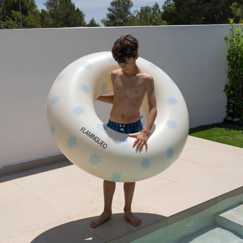 Bouée Piscine Geante Pvc Beige