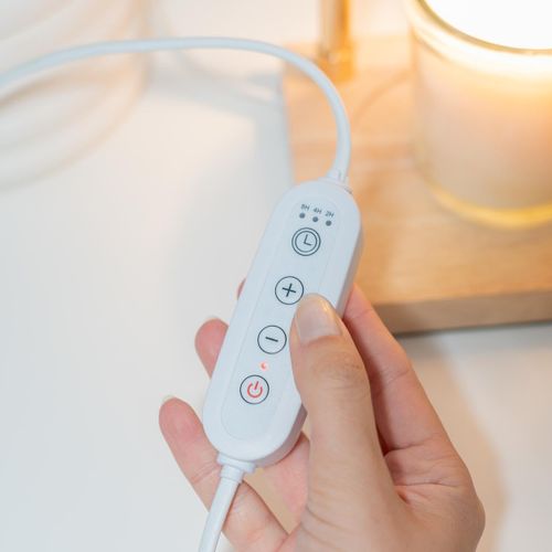 Lampe Chauffe Bougie Avec Minuterie Polyester