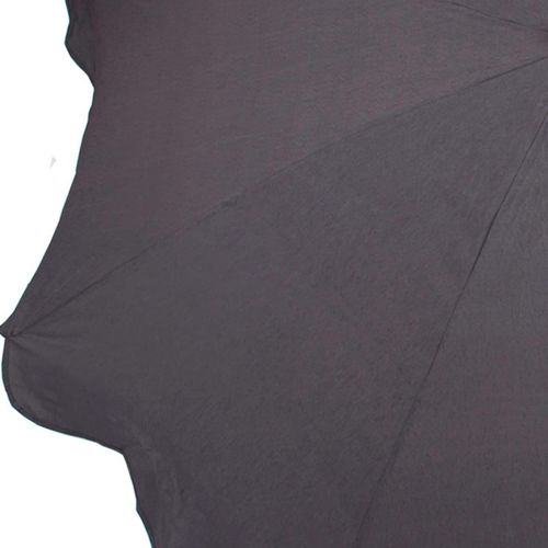 Parasol De Jardin Chillvert Gandía Aluminium Fixe Ø200 Cm Gris Foncé