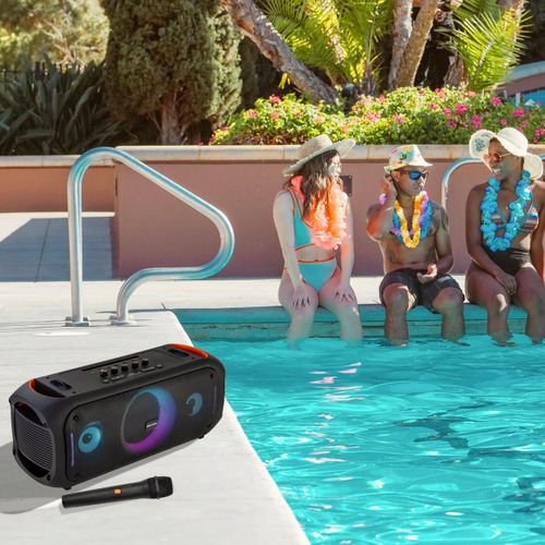 Enceinte Connectée Portable Jaia Max Avec Bluetooth, Puissance 75 W, Microphone Inclus, Noir