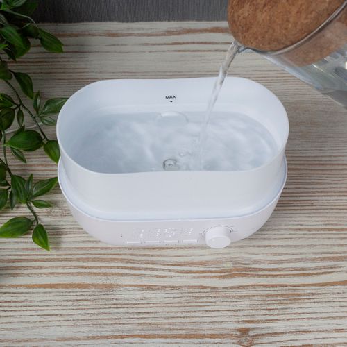 Humidificateur Aroma Connected Avec Bluetooth, 360 Ml, Haut-parleur, Minuterie, Horloge Et Alarme
