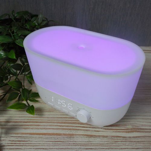 Humidificateur Aroma Connected Avec Bluetooth, 360 Ml, Haut-parleur, Minuterie, Horloge Et Alarme