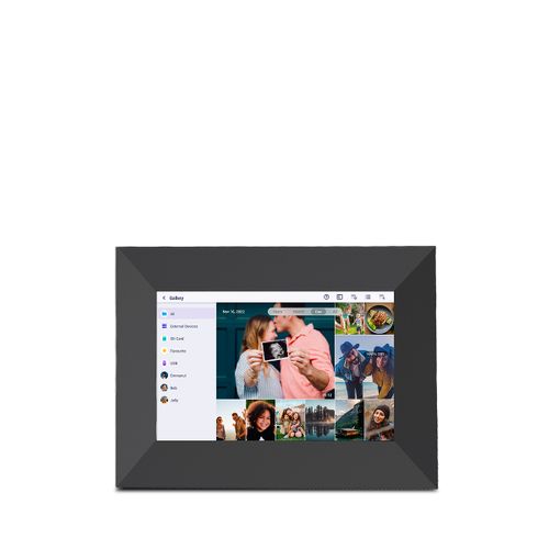 Cadre Photo Numérique Prado S Avec Wifi Et App Mobile, Écran Tactile 7”, Résolution 1024x600, Noir