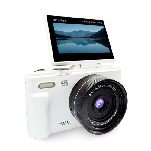 Caméra Digitale Xplorer Dv900 Wifi, Écran Pivotant, Résolution 4k Et 64mp, Blanc