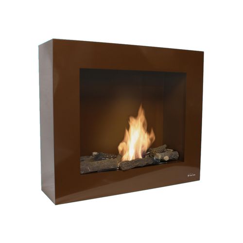 Cheminée Bio Au Sol Ou Murale Avec Bûches Décoratives De Différentes Couleurs Bestbio