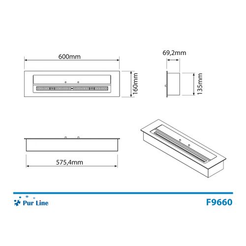 Bloc De Combustion De Taille Moyenne Avec Fibre Céramique Et Régulateur De Flamme