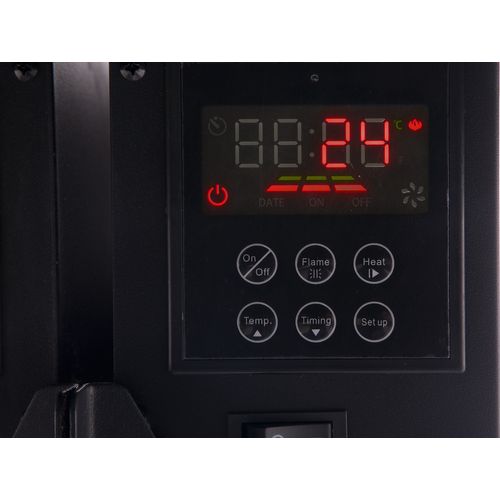 Cheminée Électrique En Verre Trempé Effet Miroir Avec Télécommande