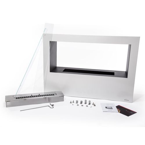 Grande Cheminée à L'éthanol Au Sol En Acier