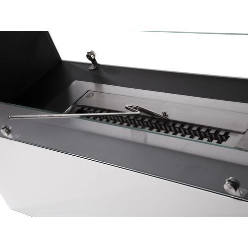 Grande Cheminée à L'éthanol Au Sol En Acier