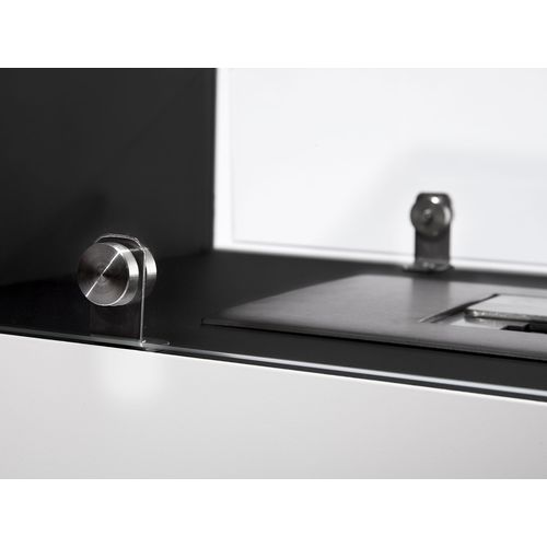 Grande Cheminée à L'éthanol Au Sol En Acier