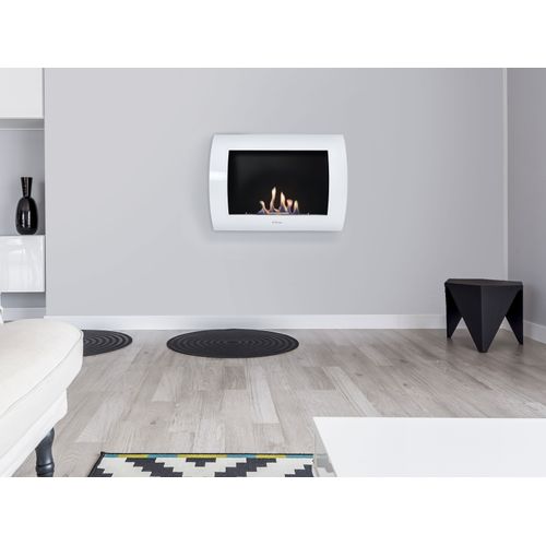 Cheminée à L'éthanol En Acier Laqué Blanc