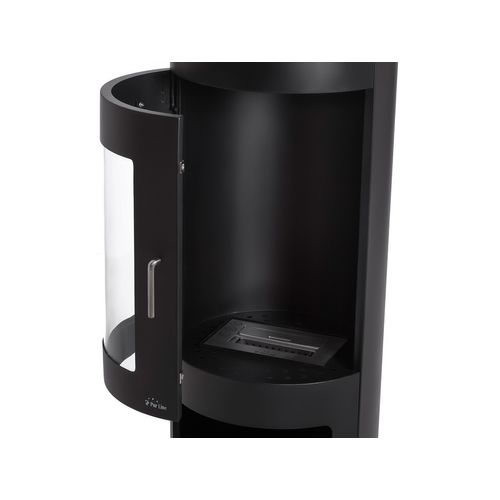 Poêle à Éthanol 3kw En Acier Avec Façade En Verre Trempé