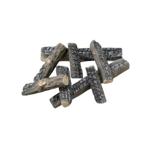 Bûches Décoratives En Fibre Céramique Pour Cheminées à L'éthanol. 8 Pièces