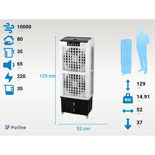 Refroidisseur Par Évaporation à Haut Débit Avec Ventilateur