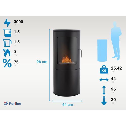 Poêle à L'éthanol De Forme Carrée En Acier