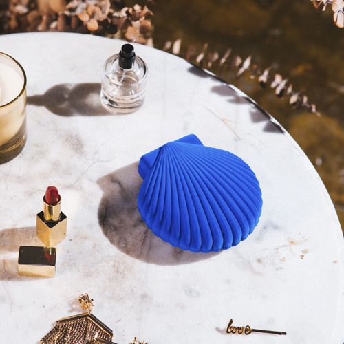 Boite à Bijoux Coquillage Bleu