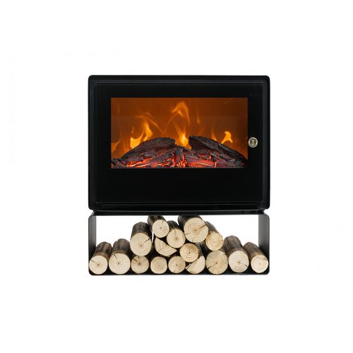 Cheminée Électrique Au Sol Avec Étagère 2000 W