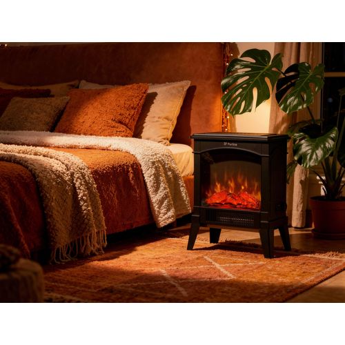 Cheminée Électrique Compacte Sur Pied 1500 W