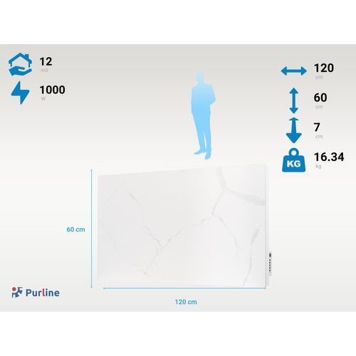Émetteur Thermique Avec Façade En Céramique à Finition Marbrée