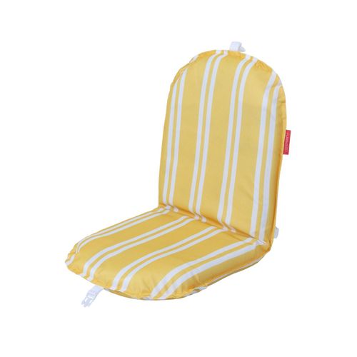 Chaise De Plage Polyester Pliable Jaune