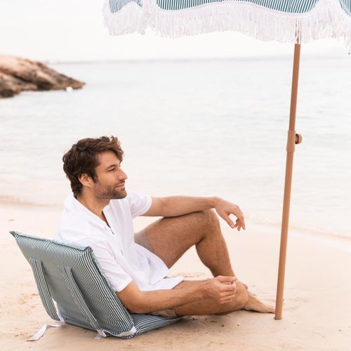 Chaise De Plage Polyester Pliable Vert