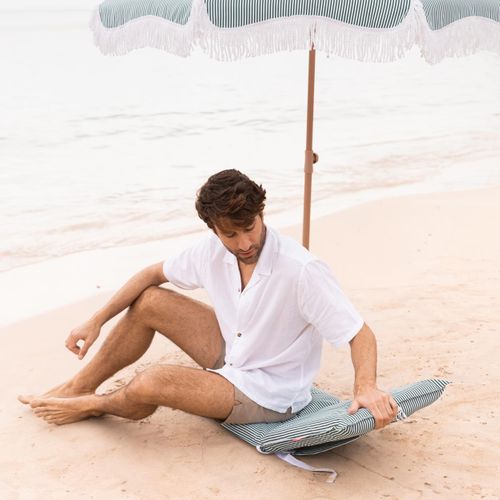 Chaise De Plage Polyester Pliable Vert