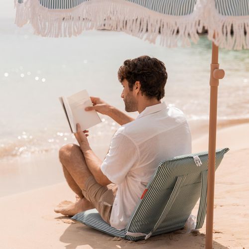 Chaise De Plage Polyester Pliable Vert