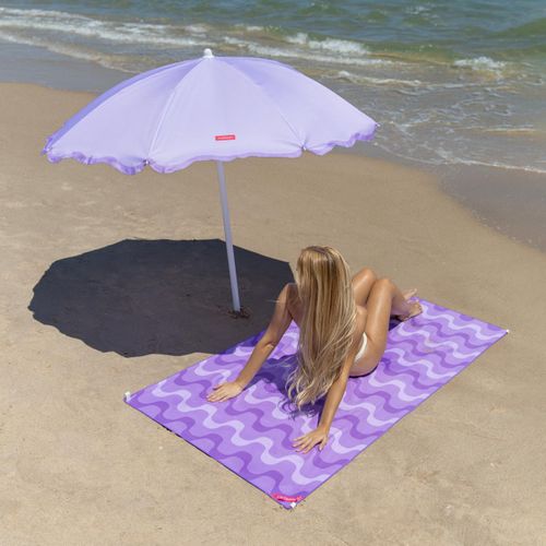 Grand Parasol Polyester Violet 210x160cm