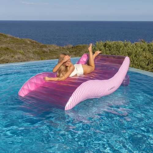 Chaise Longue Gonflable Piscine Pvc Rose