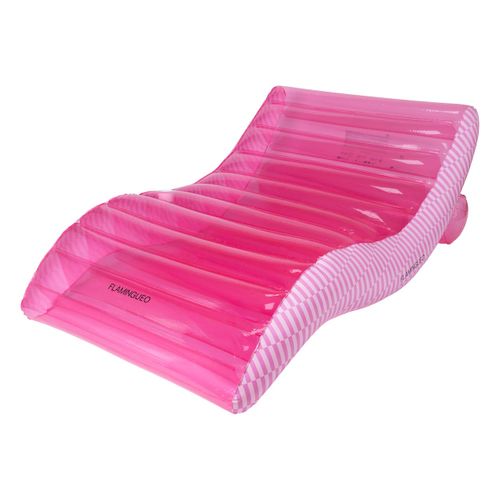 Chaise Longue Gonflable Piscine Pvc Rose
