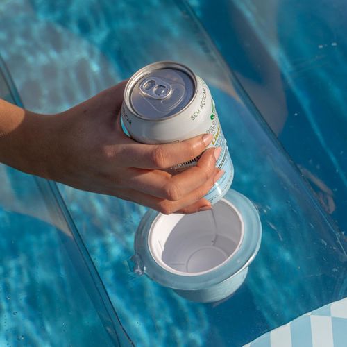 Chaise Longue Gonflable Piscine Pvc Bleu