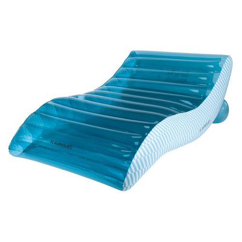 Chaise Longue Gonflable Piscine Pvc Bleu