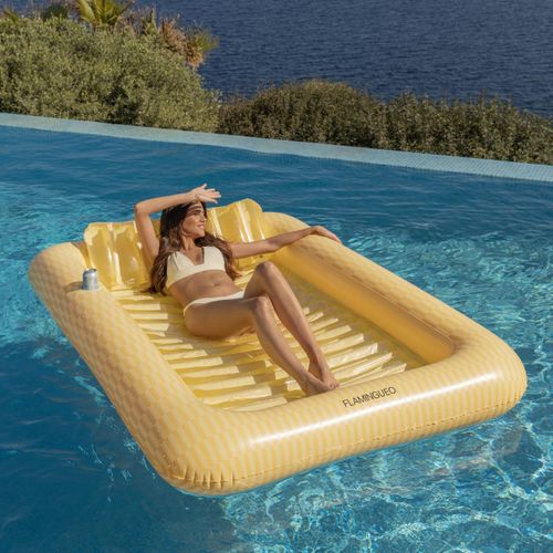 Matelas Gonflable Piscine Pvc Jaune