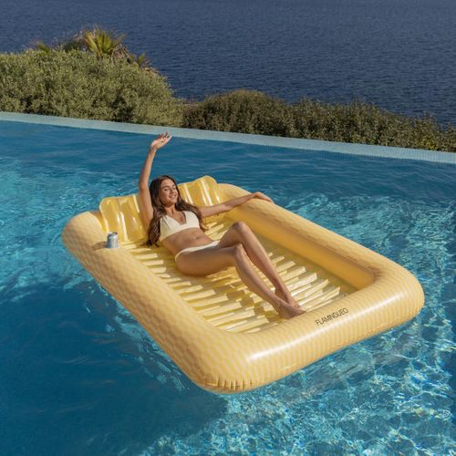 Matelas Gonflable Piscine Pvc Jaune