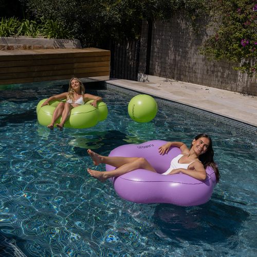 Bouée Piscine Geante Fleur Pvc Violet