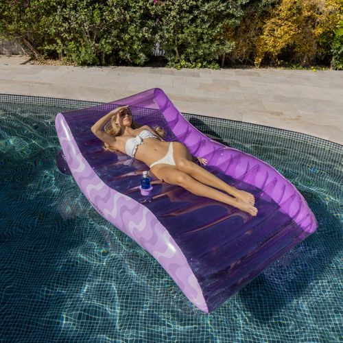 Chaise Longue Gonflable Piscine Pvc Violet