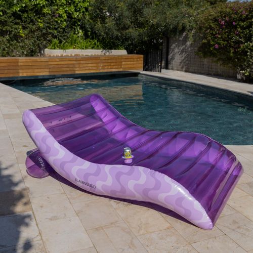 Chaise Longue Gonflable Piscine Pvc Violet