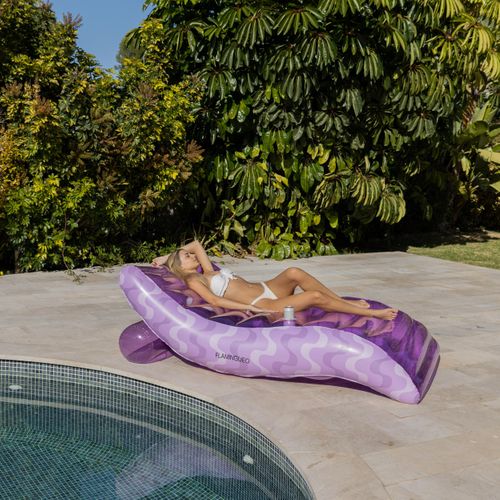 Chaise Longue Gonflable Piscine Pvc Violet