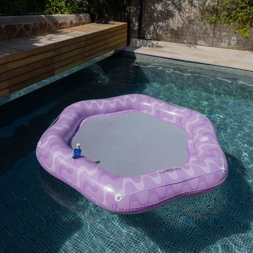 Bouée Piscine Geante Fleur Pvc Vert