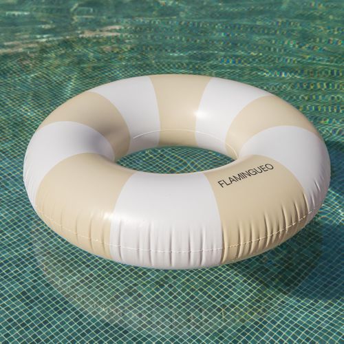 Bouée Piscine Geante Pvc Beige 110 X 110 Cm