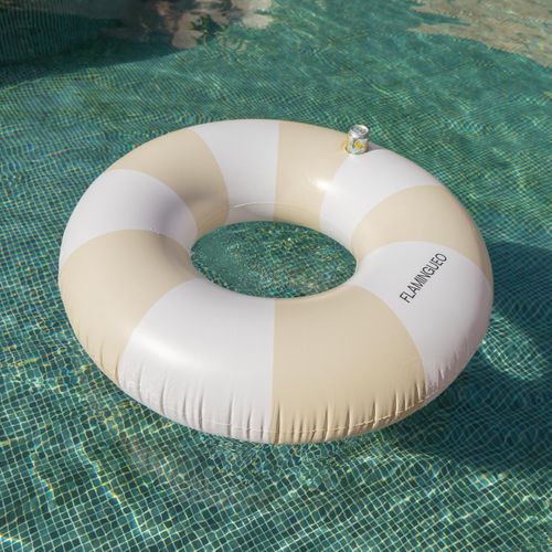 Bouée Piscine Geante Pvc Beige 121 X 121 Cm