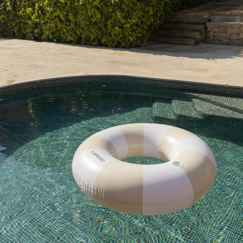 Bouée Piscine Geante Pvc Beige 121 X 121 Cm