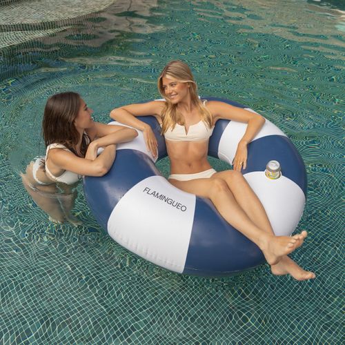 Bouée Piscine Geante Pvc Bleu 121 X 121 Cm