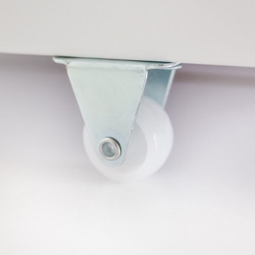 Lit Cabane Avec Barrièrre + Tiroir De Rangement En Bois Blanc 90x190cm